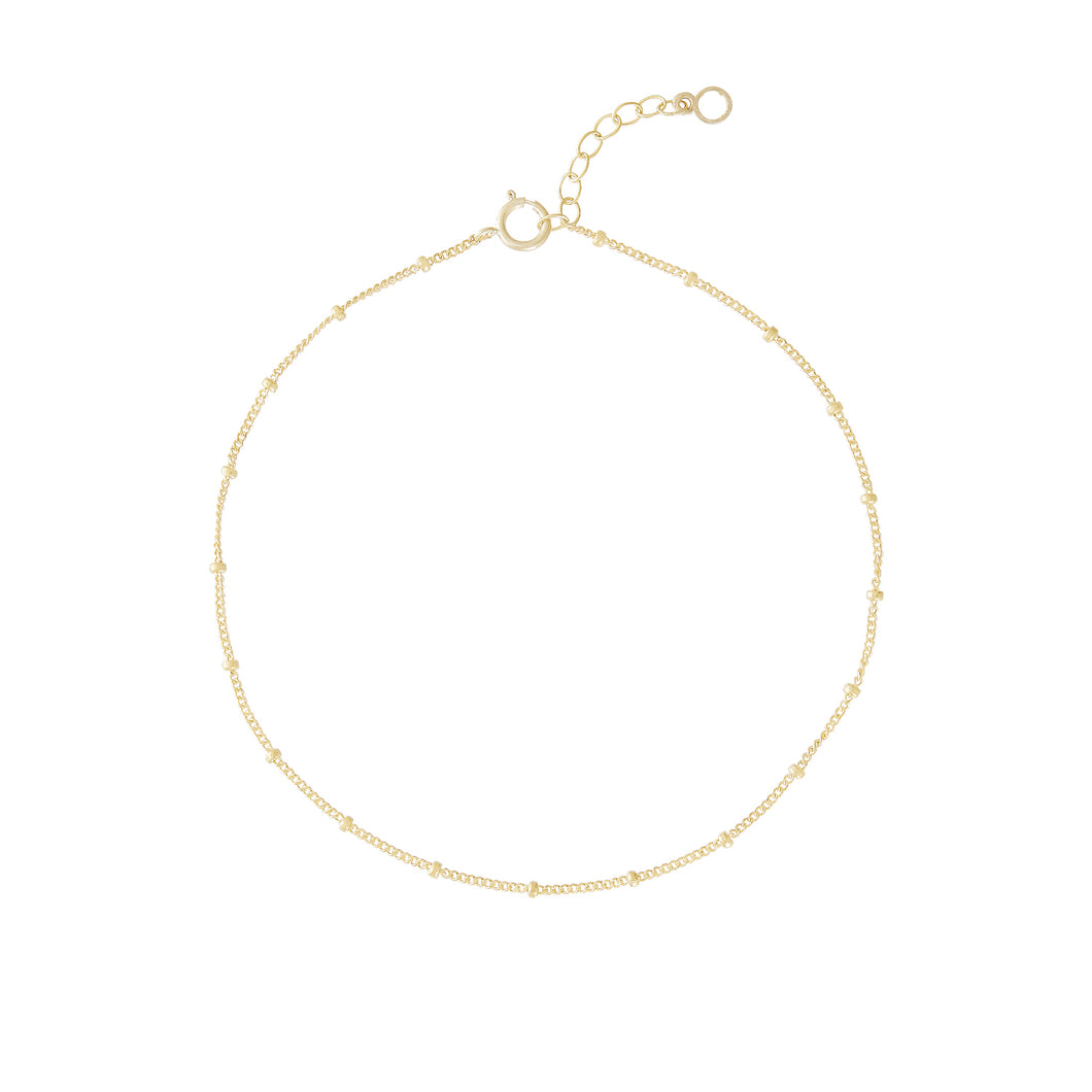 18K Gold Plated Satellite Ball Chain Bracelet-Mom