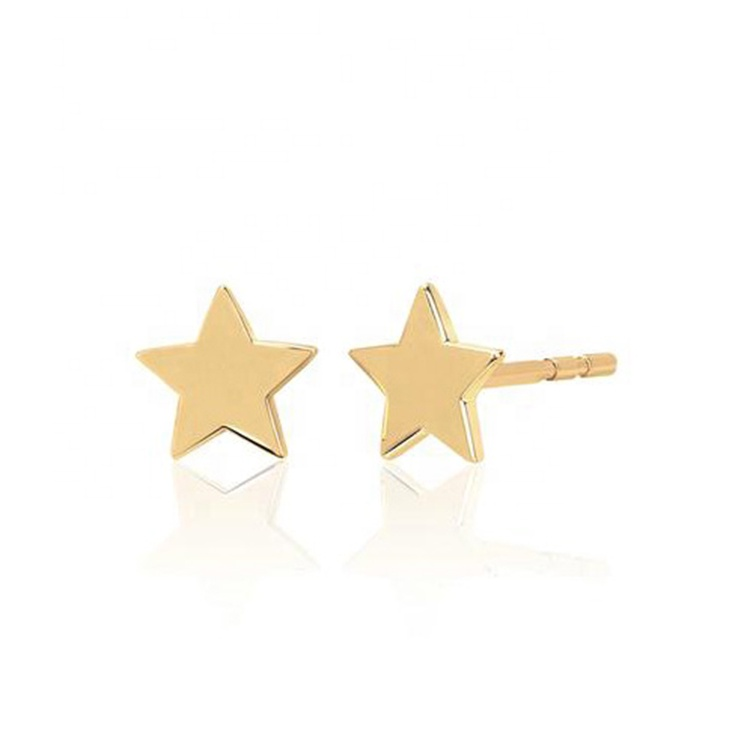 18K Gold Plated Little Star Earrings -Tiny Me