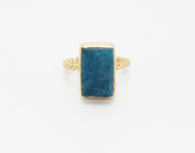 Load image into Gallery viewer, Gold Plated Neon Apatite Ring
