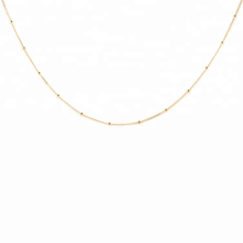 Load image into Gallery viewer, 18K Gold Plated Satellite Ball Chain Necklace
