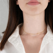 Load image into Gallery viewer, 18K Gold Plated Satellite Ball Chain Necklace
