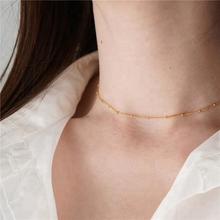 Load image into Gallery viewer, 18K Gold Plated Satellite Ball Chain Necklace
