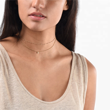 Load image into Gallery viewer, 18K Gold Plated Satellite Ball Chain Necklace
